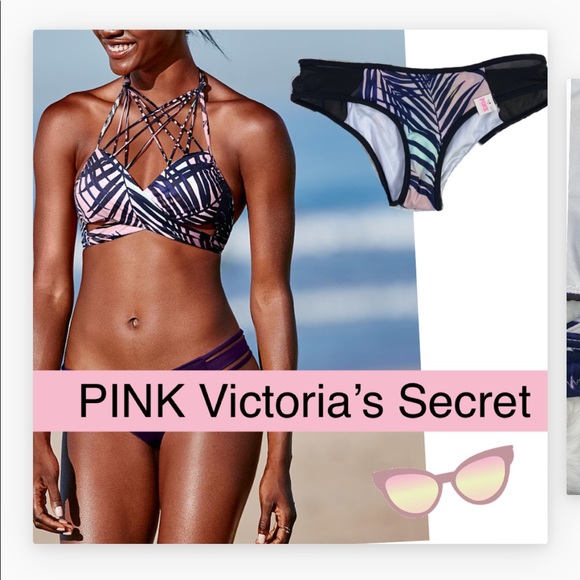 🆕 Pink Victoria’s Secret High Neck Body Wrap Palm